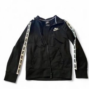 Nike Kids' Black Zip-Up Track Jacket
